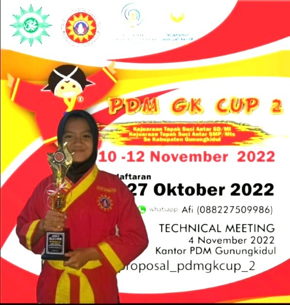 Siswi MTsN 7 Gunungkidul Raih Juara di PDM Gunungkidul Cup 2