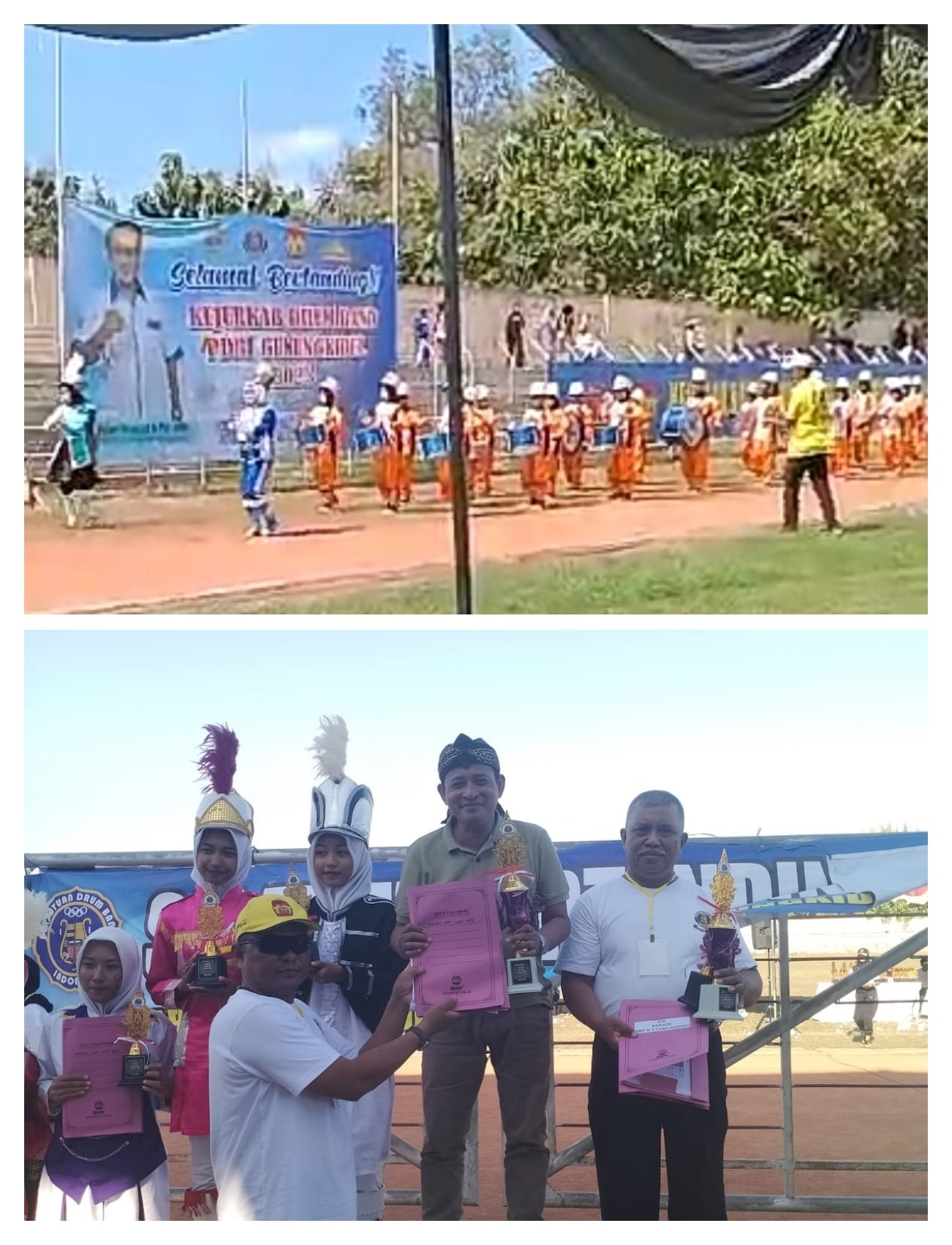 Drum Band MTsN 7 Gunungkidul Borong Piala Kejurkab PDBI Gunungkidul Tahun 2023